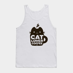 Cat, Coffee, love Tank Top